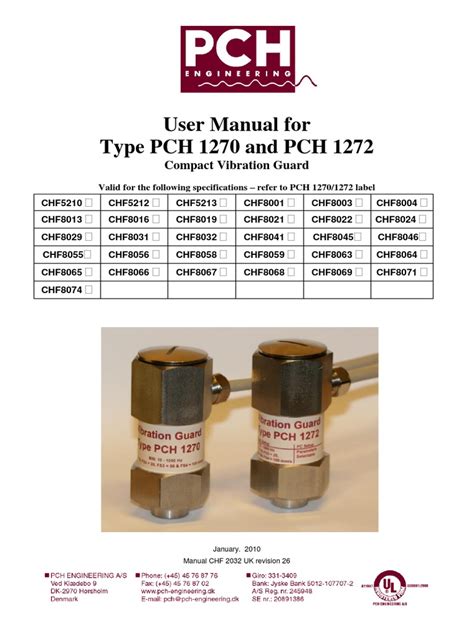 Pch 1270 Pch 1272 Data Sheet Omega Squared
