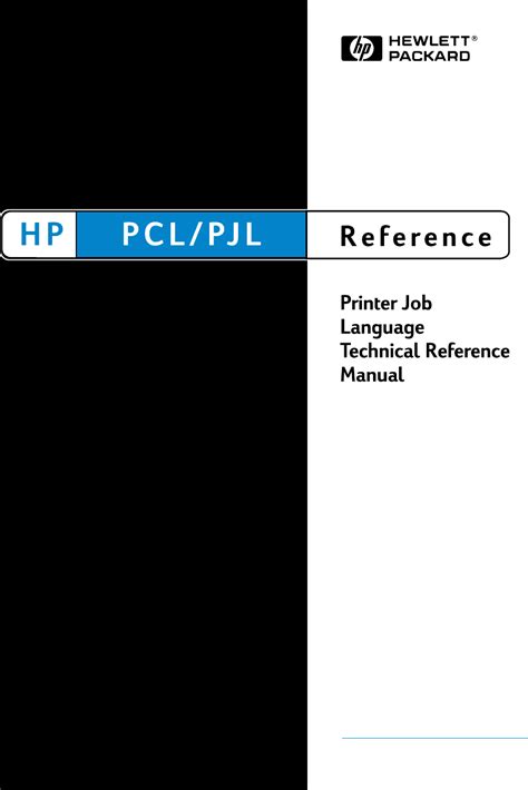 Read Pcl Pjl Technical Quick Reference Guide 