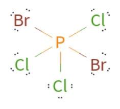Pcl3br2 Lewis Structure Molecular Geometry