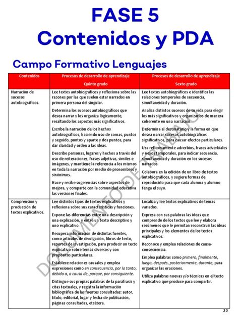 Pda Fase 5