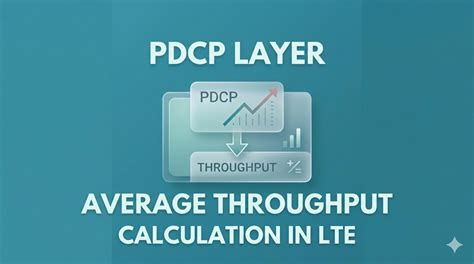 Pdcp Layer Average Throughput Calculation In Lt