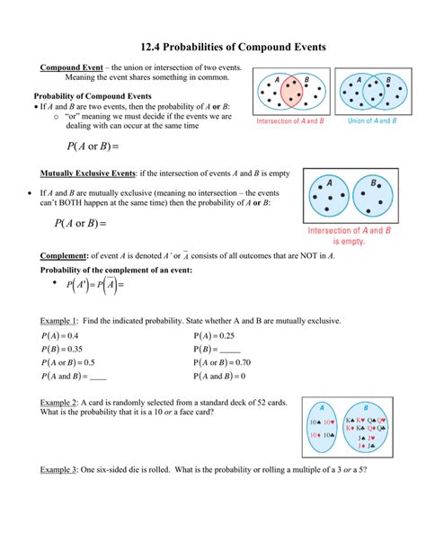 Pdf 13 4 Compound Probability Practice Graysonmath Com Probability Worksheet Compound 11th Grade - Probability Worksheet Compound 11th Grade