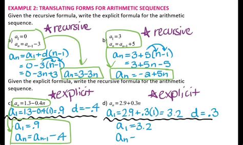 Pdf 6 3 Explicit Formulas For Sequences Notes Arithmetic Sequences Worksheet Algebra 1 - Arithmetic Sequences Worksheet Algebra 1