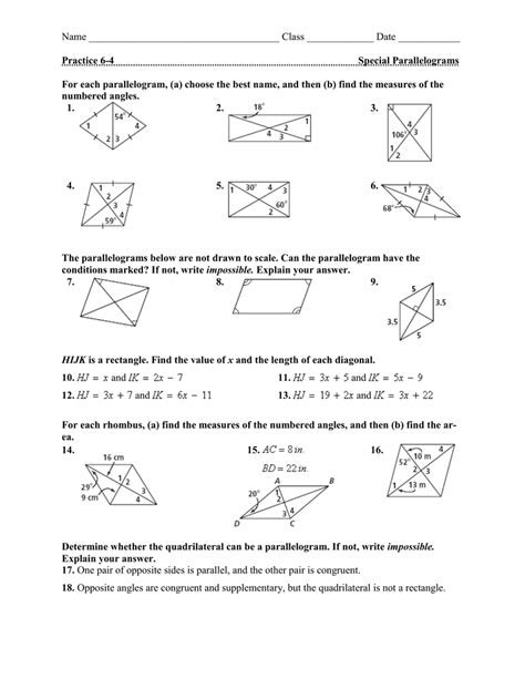 Pdf 6 Properties Of Parallelograms Kuta Software Conditions For Parallelograms Worksheet Answers - Conditions For Parallelograms Worksheet Answers