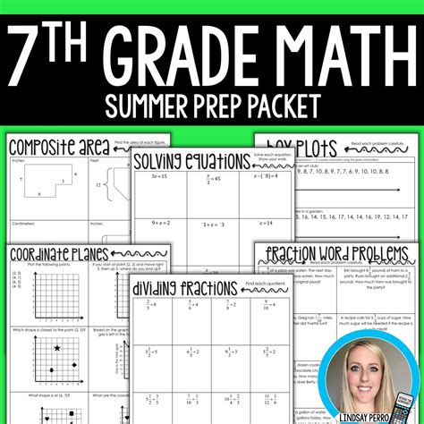 Pdf 7th Grade Summer Math Packet Gbtps Math Worksheet Packet 7 Grade - Math Worksheet Packet 7 Grade