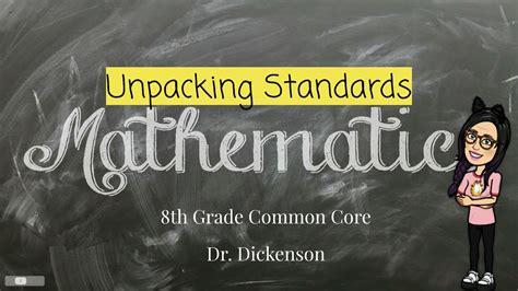 Pdf 8th Grade Mathematics Unpacked Contents Nc Math Common Core Standards Nc - Math Common Core Standards Nc