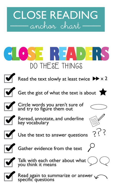 Pdf Achieving A Close Reading In 5 Steps Close Reading Annotation Handout - Close Reading Annotation Handout