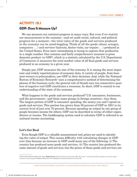 Pdf Activity 19 1 Gdp Does It Measure All About Gdp Worksheet Answers - All About Gdp Worksheet Answers