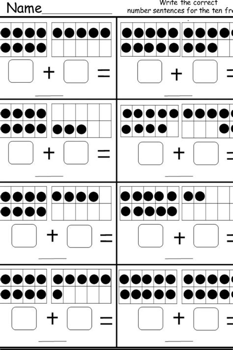 Pdf Addition With Ten Frames K5 Learning Adding With Ten Frames - Adding With Ten Frames