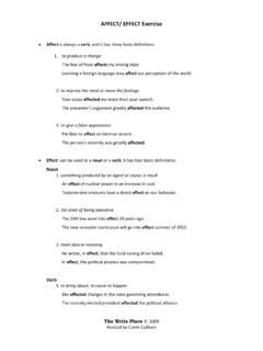 Pdf Affect Effect Exercise St Cloud State University Affect And Effect Practice Worksheet - Affect And Effect Practice Worksheet