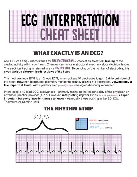 Pdf Basic Ecg Interpretation Rst Worksheet 3 Answer Cardiac Conduction Worksheet Answers - Cardiac Conduction Worksheet Answers