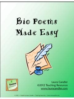 Pdf Bio Poems Made Easy Pawnee Schools Bio Poem Template Printable - Bio Poem Template Printable