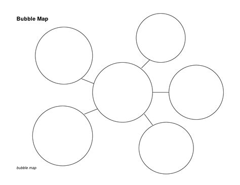 Pdf Bubble Map Graphic Organizer Student Handouts Bubble Map Template Printable - Bubble Map Template Printable