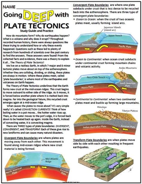 Pdf Chapter 7 Plate Tectonics Plate Tectonic Worksheet - Plate Tectonic Worksheet