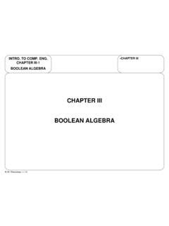 Pdf Chapter Iii Boolean Algebra Gatech Edu Boolean Algebra Worksheet - Boolean Algebra Worksheet