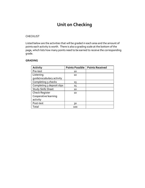 Pdf Checking Unit With Lesson Plans Finance In Check Writing Practice For Students - Check Writing Practice For Students