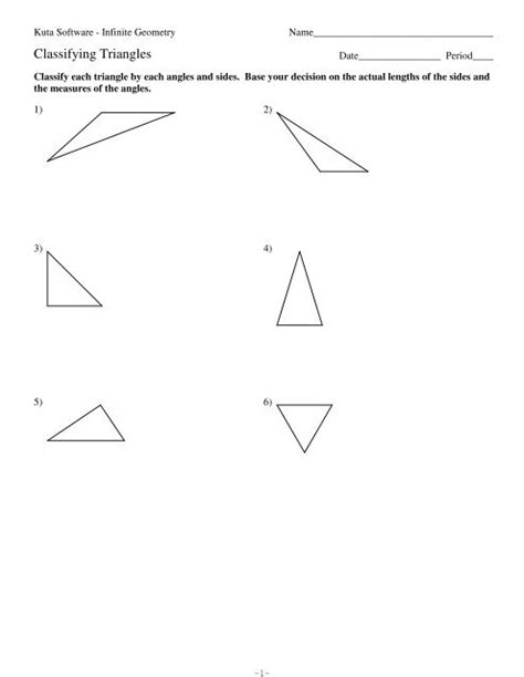 Pdf Classifying Triangles Date Period Kuta Software Triangles Geometry Worksheet - Triangles Geometry Worksheet