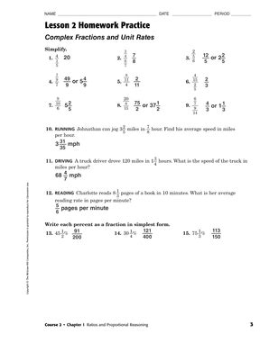 Pdf Complex Fractions And Unit Rates Homework Weebly Complex Fraction Grade 7 Worksheet - Complex Fraction Grade 7 Worksheet