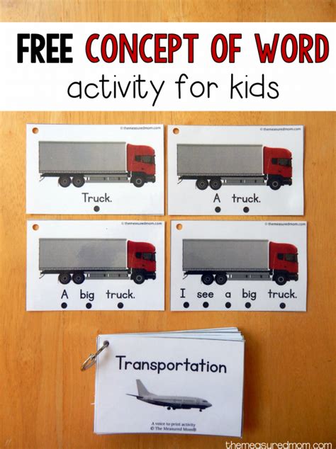 Pdf Concept Of Word In Text An Integral Concept Of Word Activities For Kindergarten - Concept Of Word Activities For Kindergarten