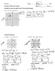 Pdf Conics Test Review Packet Oconee County Conics Worksheet 1 Circles Answers - Conics Worksheet 1 Circles Answers