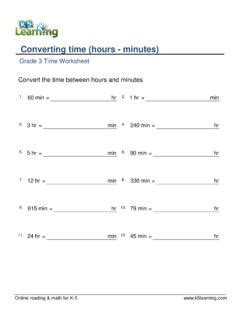 Pdf Converting Time Hours Minutes K5 Learning Time Conversion Worksheet - Time Conversion Worksheet