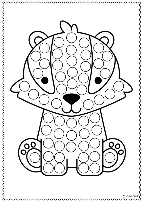 Pdf Cute Animals Dot Markers Activity Book Download Dotted Pictures Of Animals - Dotted Pictures Of Animals