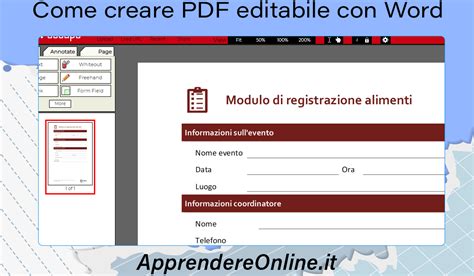 pdf editabile da word