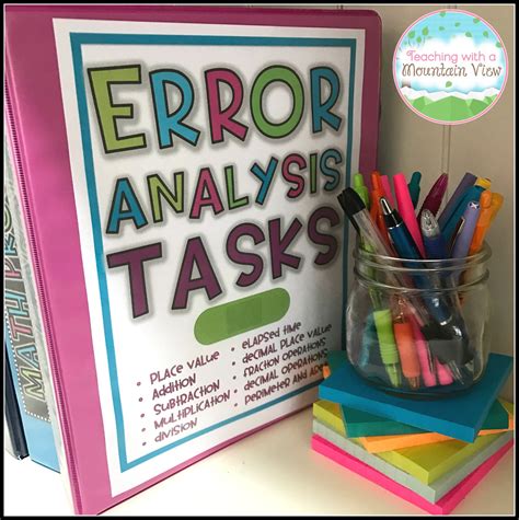 Pdf Error Analysis Tasks Teaching With Jennifer Findley Of Error Worksheet 7th Grade - Of Error Worksheet 7th Grade