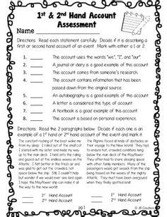 Pdf Firsthand Amp Secondhand Accounts Task Cards Magicore Firsthand And Secondhand Account Task Cards - Firsthand And Secondhand Account Task Cards