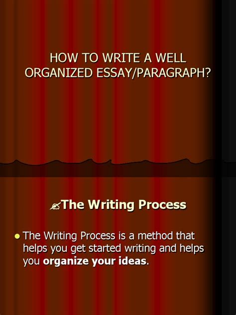 Pdf Forming A Well Organized Writing Activities Researchgate Organized Writing - Organized Writing