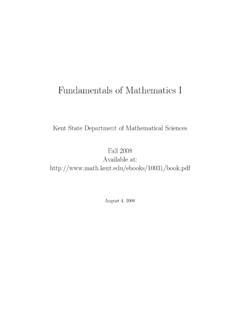 Pdf Fundamentals Of Mathematics I Kent State University Basics Of Math - Basics Of Math