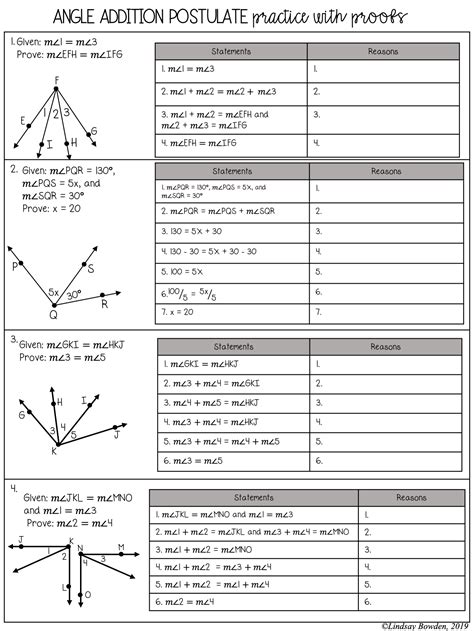 Pdf Geometry Proofs And Postulates Worksheet Math Plane Reasoning In Algebra And Geometry Worksheets - Reasoning In Algebra And Geometry Worksheets