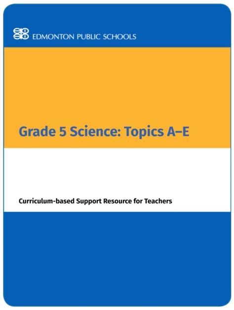 Pdf Grade 5 Science Assessed Curriculum For 2024 5th Grade Science Teks - 5th Grade Science Teks