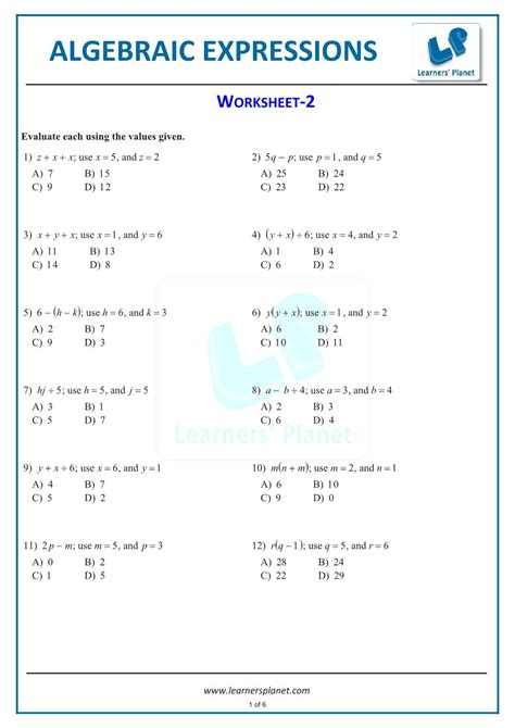 Pdf Grade 7 Expressions Worksheet Math Goodies Math Expressions Grade 7 Worksheet - Math Expressions Grade 7 Worksheet