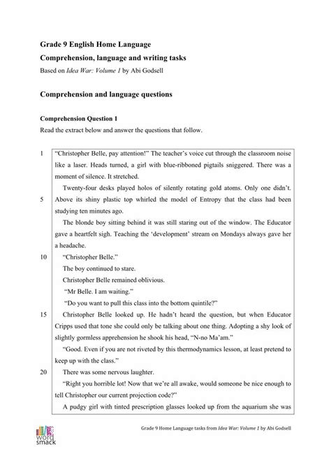 Pdf Grade 9 English Home Language Punctuation Apostrophe Grade Nine Comma Worksheet - Grade Nine Comma Worksheet