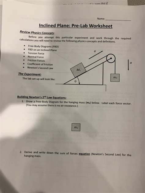 Pdf Inclined Plane Lab The Physics Classroom Physics Inclined Plane Worksheet - Physics Inclined Plane Worksheet