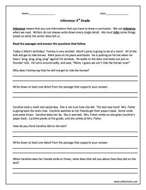 Pdf Inference 3rd Grade Softschools Com Inferencing Worksheets 3rd Grade - Inferencing Worksheets 3rd Grade