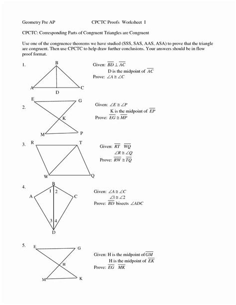 Pdf Infinite Geometry Cpctc Practice Central Bucks School Cpctc Proofs Worksheet With Answers - Cpctc Proofs Worksheet With Answers
