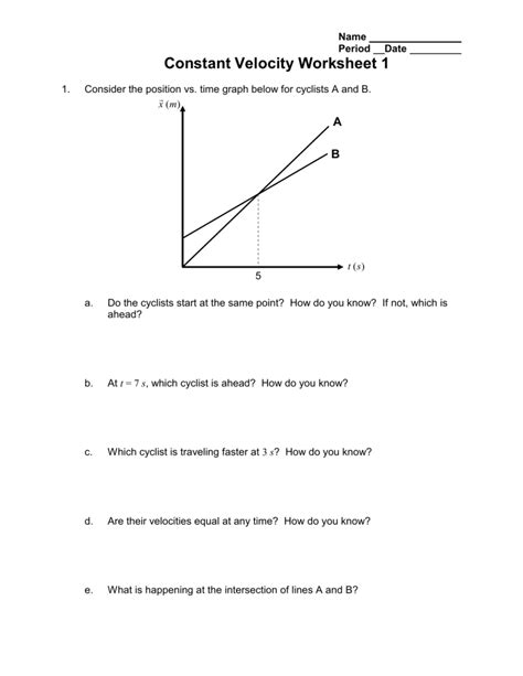 Pdf Introduction To Constant Velocity Worksheet 1 Jcschools Constant Velocity Worksheet 1 Answers - Constant Velocity Worksheet 1 Answers