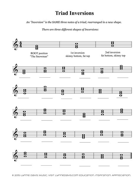 Pdf Inversion Worksheet Triads The Music Room 2 Chord Inversion Worksheet - Chord Inversion Worksheet