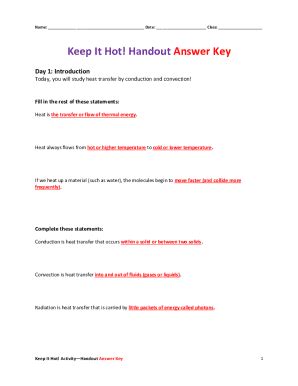 Pdf Keep It Hot Handout Answer Key Teachengineering Thermal Energy Transfer Worksheet Answer Key - Thermal Energy Transfer Worksheet Answer Key