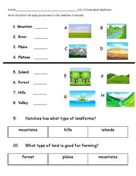 Pdf Landforms Super Teacher Worksheets Landforms Worksheets For 4th Grade - Landforms Worksheets For 4th Grade