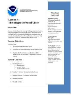 Pdf Lesson 4 National Science The Biogeochemical Cycle Biogeochemical Cycles Worksheet Key - Biogeochemical Cycles Worksheet Key