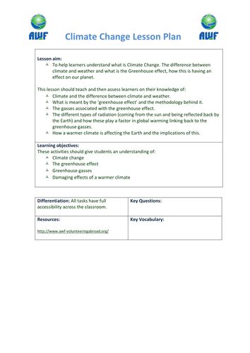 Pdf Lesson Plan Global Warming Pbs Climate Change Worksheet High School - Climate Change Worksheet High School