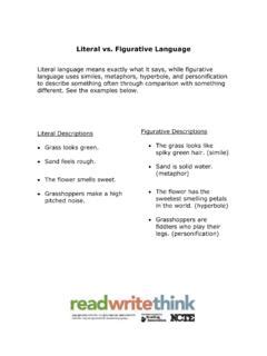 Pdf Literal Vs Figurative Language Readwritethink Literal And Figurative Language Worksheet - Literal And Figurative Language Worksheet