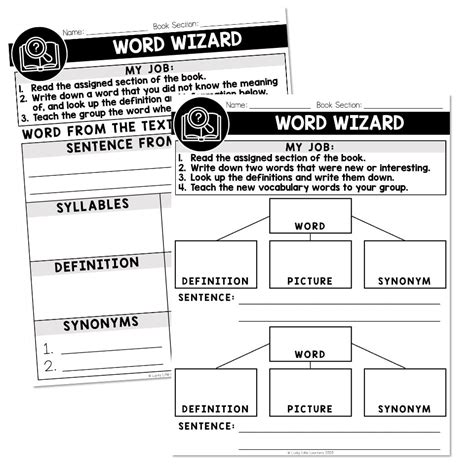 Pdf Literature Circle Word Wizard Super Teacher Worksheets Word Wizard Worksheet - Word Wizard Worksheet