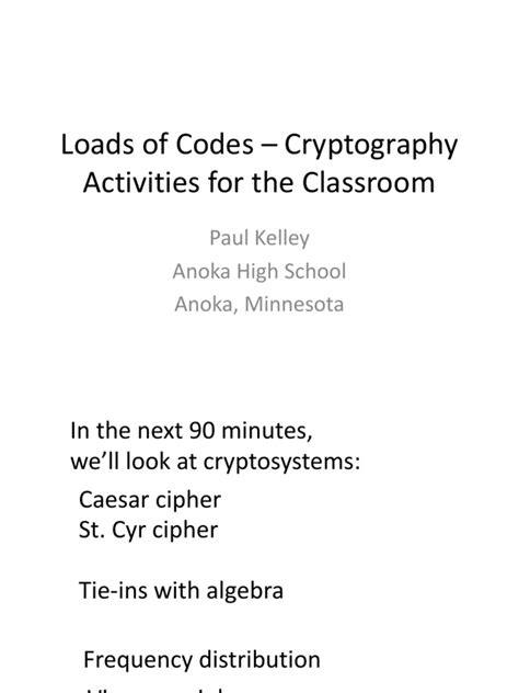 Pdf Loads Of Codes Cryptography Activities For The Caesar Cipher Worksheet - Caesar Cipher Worksheet