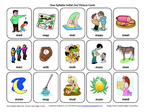Pdf M Initial Words Mommy Speech Therapy M Sound Words With Pictures - M Sound Words With Pictures
