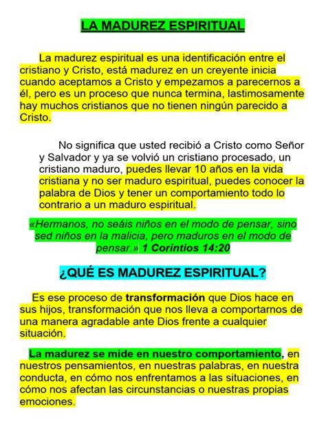 Pdf Madures Espiritual