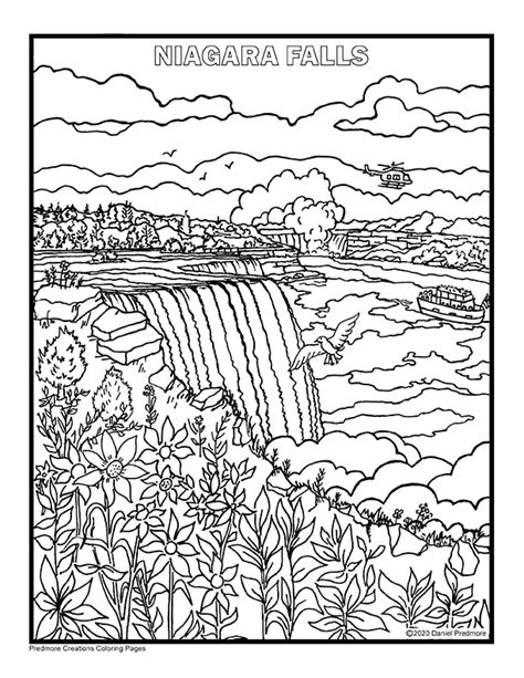 Pdf Magara Falls Predmore Creations Coloring Pages New Niagara Falls Coloring Page - Niagara Falls Coloring Page